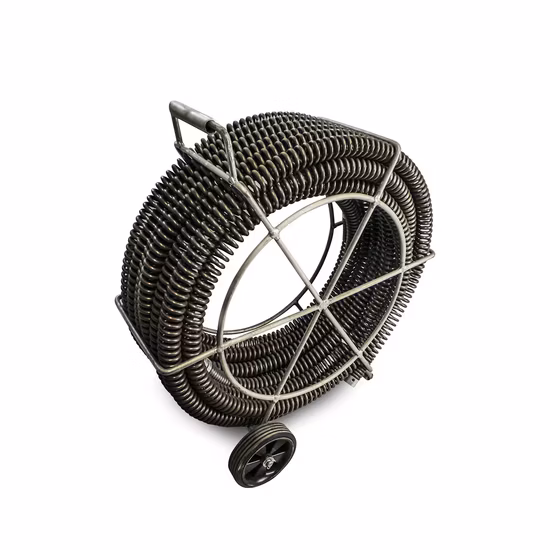 30mm Spring Drain Cleaner Cleaning Snake Plumbing Tools 60′ Long 1 1/4" Cable