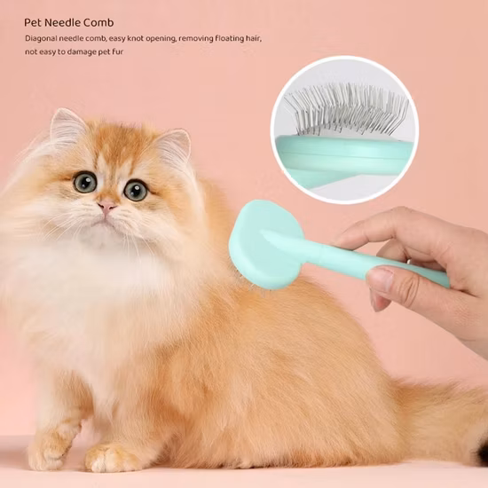 Pente para limpeza de pelos de animais de estimação, ferramentas para cuidar de cães e gatos